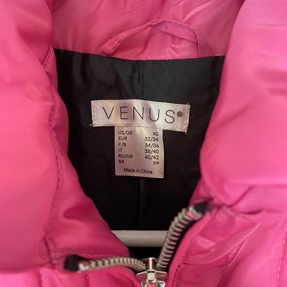 VENUS Pink to Purple Ombré Quilted Puffer Jacket - Picture 7 of 11